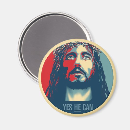 Oui, Il Peut - Rnd Magnets - Jusqu'À 3" (Recto/Verso)