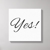 Oui! Impression de toile d'inspiration