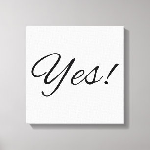 Oui! Impression de toile d'inspiration