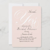 Oui Invitation à la douche nuptiale (Devant)