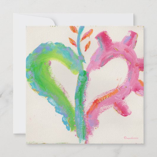 Oui, invitation à la fête du coeur (Devant)