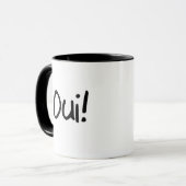 Oui. ja! Mok Franse taal - Slogan (Voorkant links)