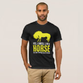 Oui, je sens comme un cheval en T-shirt jaune (Devant entier)