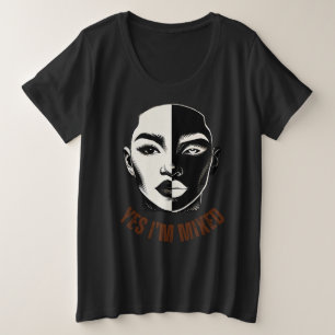 OUI, JE SUIS MIXTE - T-shirt Identité Plus Taille