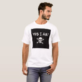 Oui je suis un T-shirt de base de pirate (Devant entier)