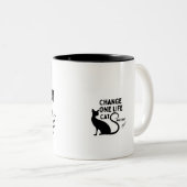 Oui, je suis une personne de chat Mug (Devant droit)
