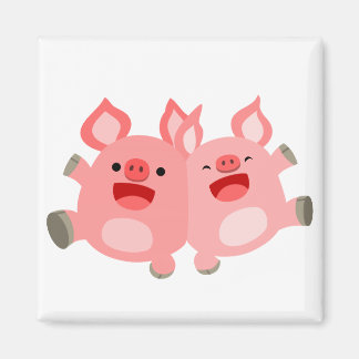 OUI ! ! Magnet de cochons de dessin mignon