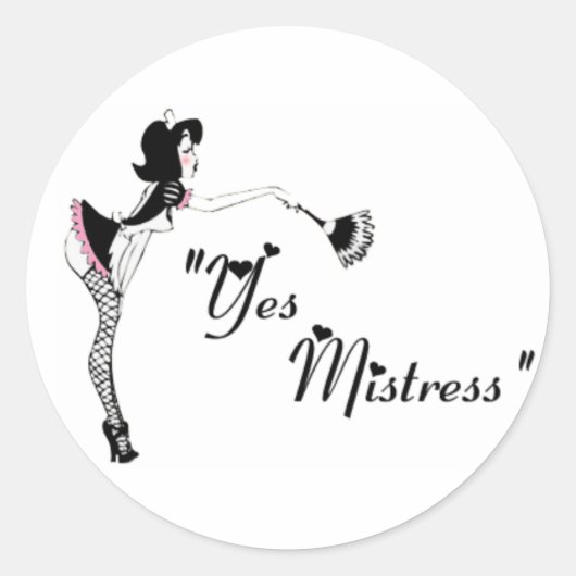 Oui Maîtresse ~ Sticker de série Maid (Devant)