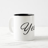 Oui! Mug café motivationnel (Devant gauche)