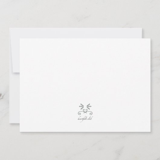 Oui Nous Avons Fait Mariage Photo Faire-part (Dos)