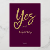 Oui nous faisons carte de sauvegarde de mariage en (Verso)