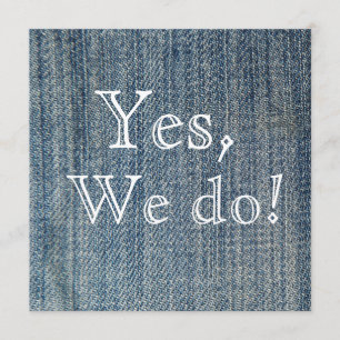 Oui, nous faisons ! Faire-part de mariage de