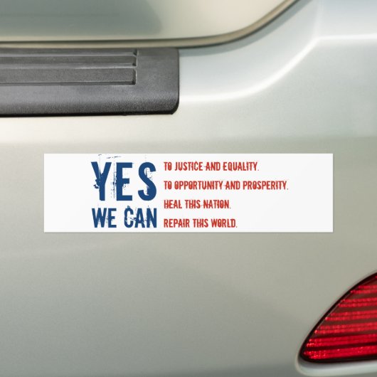 OUI NOUS POUVONS autocollant du flg v1 (En voiture)