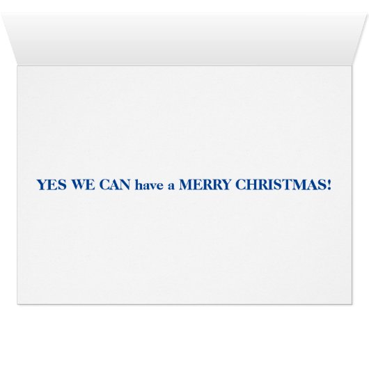 Oui nous pouvons avoir un Joyeux Noël (Intérieur Horizontal (Bas))