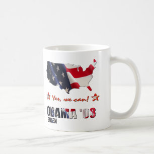Oui nous pouvons la tasse 2008 d'Obama Biden