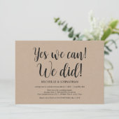 Oui nous pouvons nous avons fait Invitations de Ma (Debout devant)