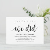 Oui, nous pouvons, nous avons fait les invitations (Debout devant)