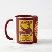 Oui nous pouvons ! Obama charrient la tasse (Gauche)