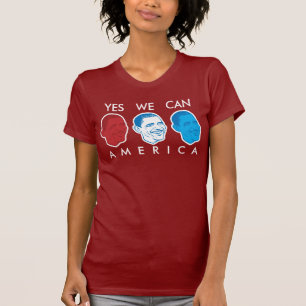 "Oui nous pouvons T-shirt de l'Amérique" Obama