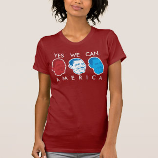 "Oui nous pouvons T-shirt de l'Amérique" Obama