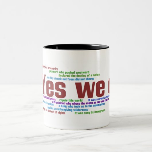 Oui nous pouvons - tasse (Centre)