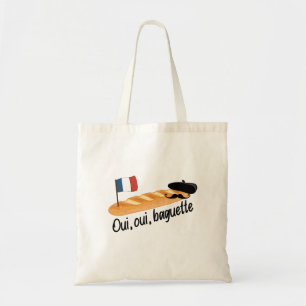 Oui Oui Baguette - Funny French Food Tote Bag