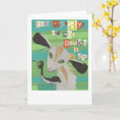 Oui oui carte de voeux (Fleur jaune)