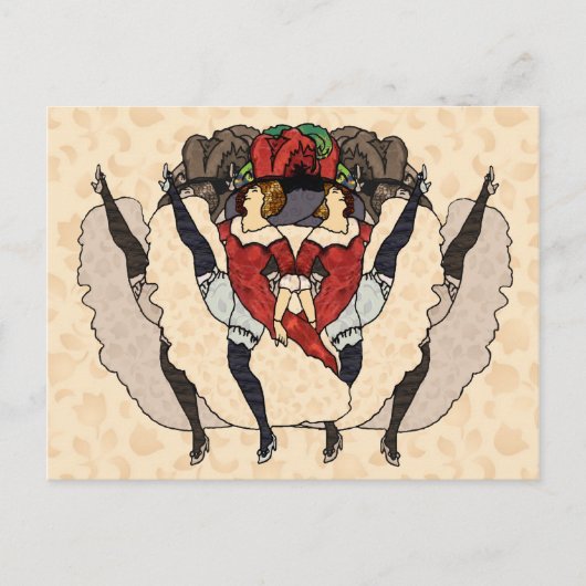 Oui. Oui. Oui. Flora Briefkaart (Voorkant)