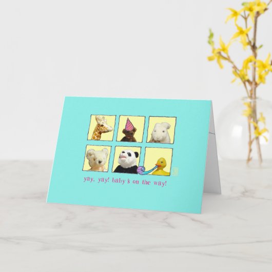 "Oui, oui ! Un bébé" Carte des cadets (Fleur jaune)