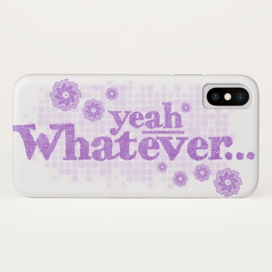 Oui, quel que soit le violet blanc coque iphone (Dos (Horizontal))