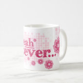 oui quoi que ce soit... tasse de texte rouge / ros (Devant droit)