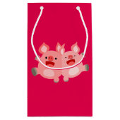 OUI !! Sac Cadeau de Cochons de Dessin Animé Migno (Dos)