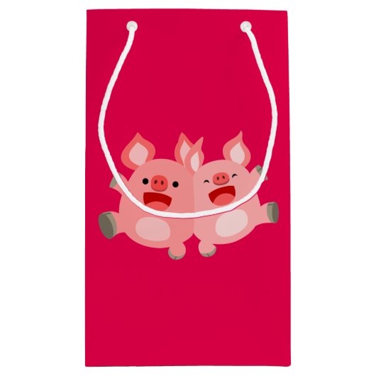 OUI ! ! Sac cadeau de cochons de dessin mignon (Dos)