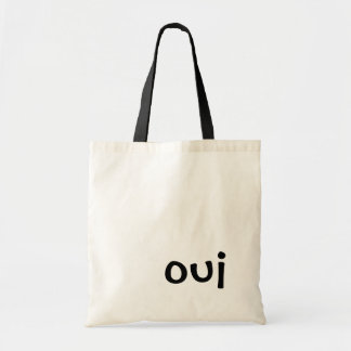 Oui Sac fourre-tout noir et blanc
