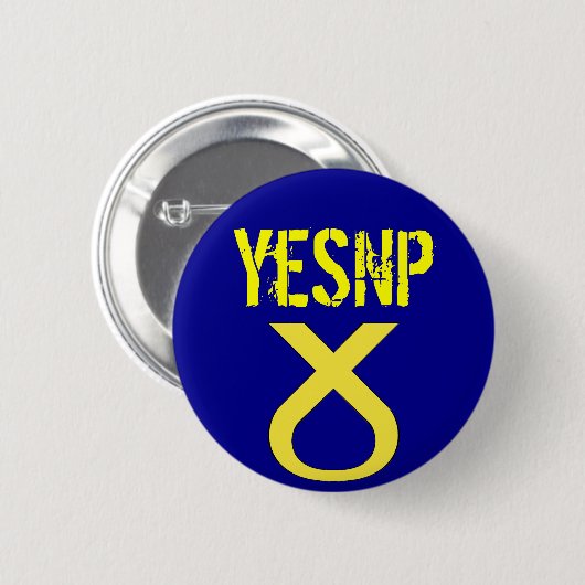 Oui Scotland Vote SNP Badge (Devant & derrière)