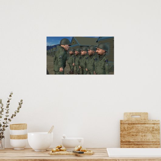 Oui sergent ! - Petite affiche (Cuisine)