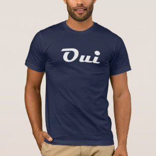 Oui Shirt, Blauw Oui Tshirt, Oui T-shirt, Paris Sh T-shirt