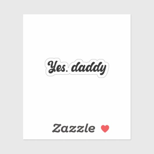 Oui, Sticker Holographique Daddy Vinyl (Feuille)