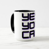 "OUI TU PEUX" Mug (Devant gauche)