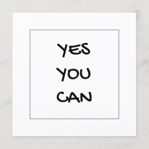 Oui vous pouvez carte d'encouragement