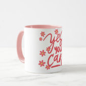 Oui, vous pouvez" Citation Motivationnelle Mug (Devant gauche)