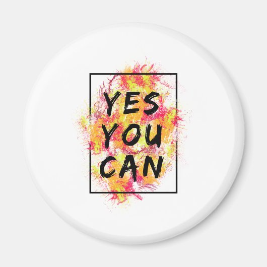 Oui vous pouvez - Réfrigérateur Magnet (Devant)