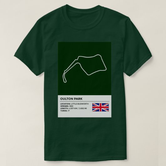 Oulton Park info T-shirt (Design voorkant)
