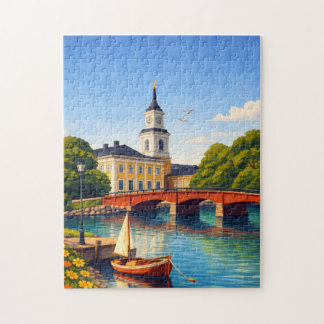 Oulu Finland Legpuzzel Reis Vintage