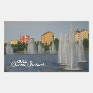 OULU-stickers Rechthoekige Sticker