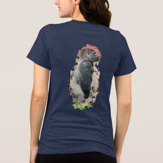 Oumbi Upright – Silverback Strength Tri-Blend Shirt (Achterkant)