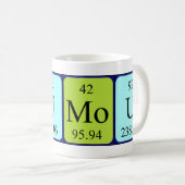 Oumou nom de table périodique tasse (Devant droit)