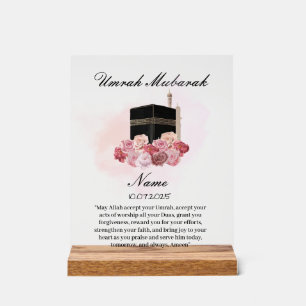 Oumrah Moubarak acrylique florale islamique