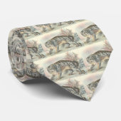 Ounce (sneeuwluipaard) stropdas (Opgerold)