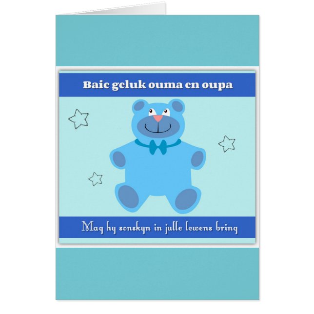 Oupa d'en d'ouma de geluk de Baie (Devant)